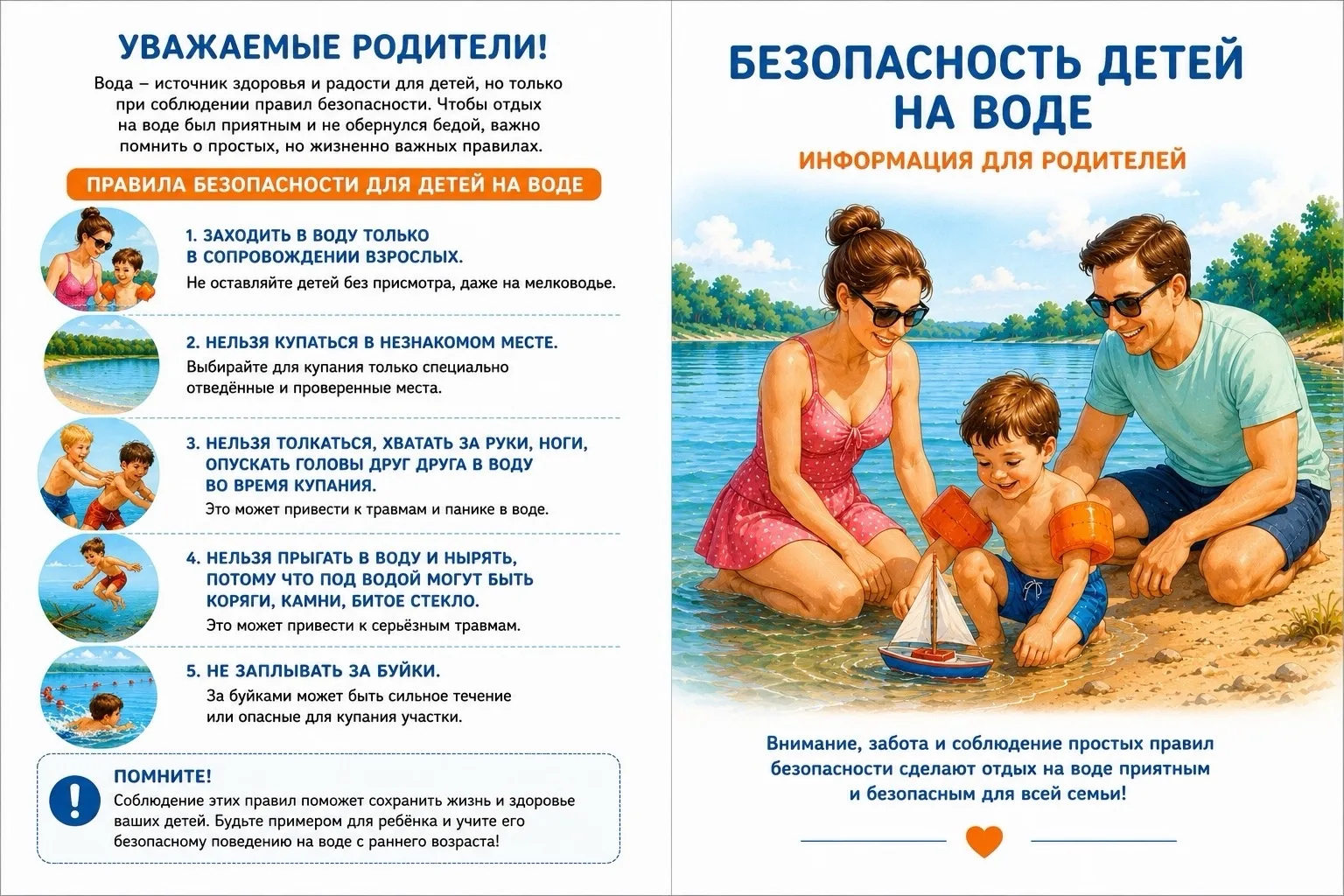 Напоминание о безопасности на воде! 🐻🌊

Привет, друзья! Это ваш медведь Добрыня. Лето уже с нами, 