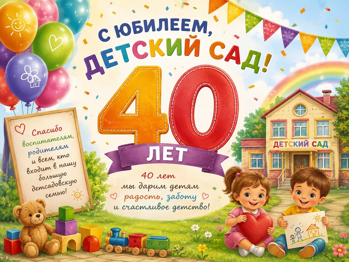 40 лет — это целая история, наполненная детским смехом, заботой, добротой и любовью ❤️