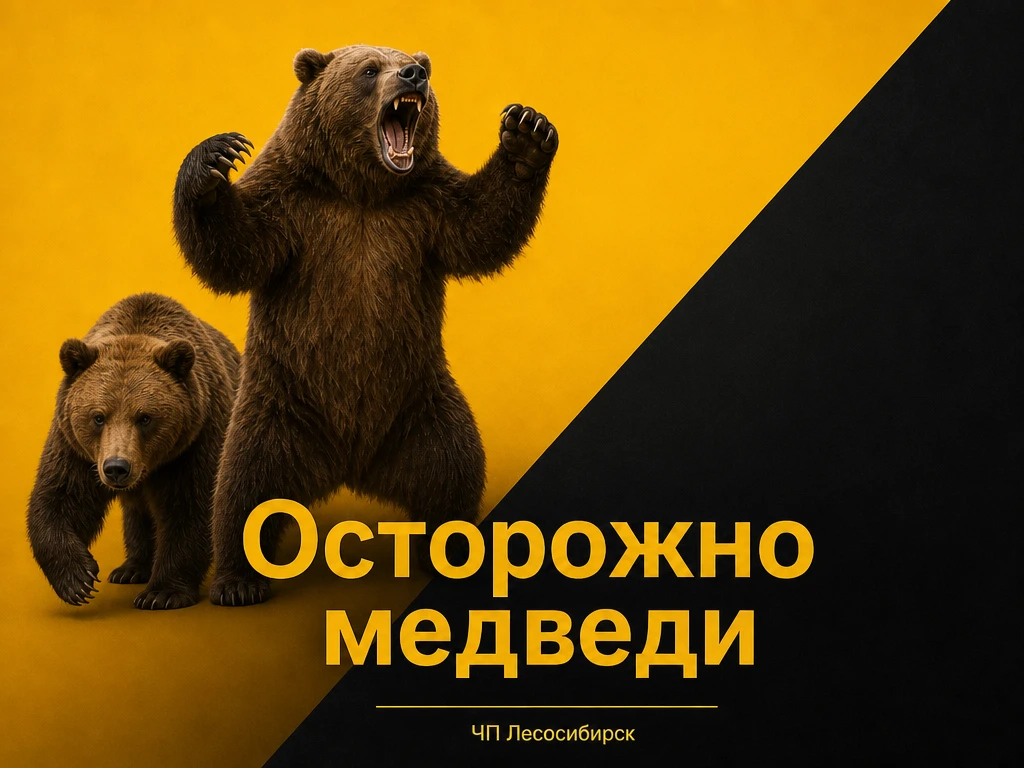 07.09.26г. 11:35 в районе кафе «Мельница» по железной дороге идут пять медведей, в стор...