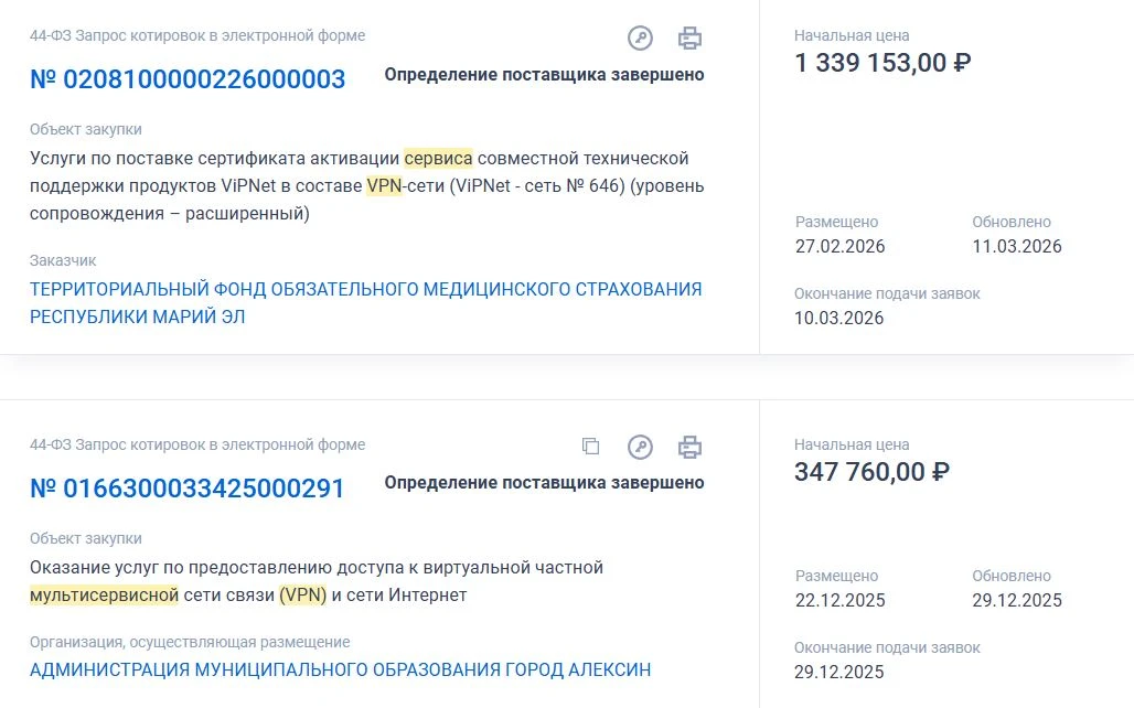 Около 300 млн рублей потратят власти на закупку VPN-сервисов для региональных чиновников, подсчитали