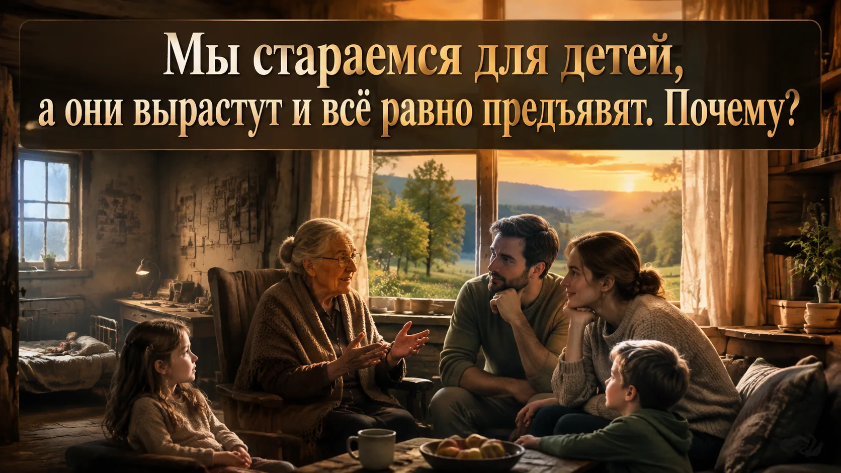 Мы стараемся для детей, а они вырастут и всё равно предъявят. Почему?