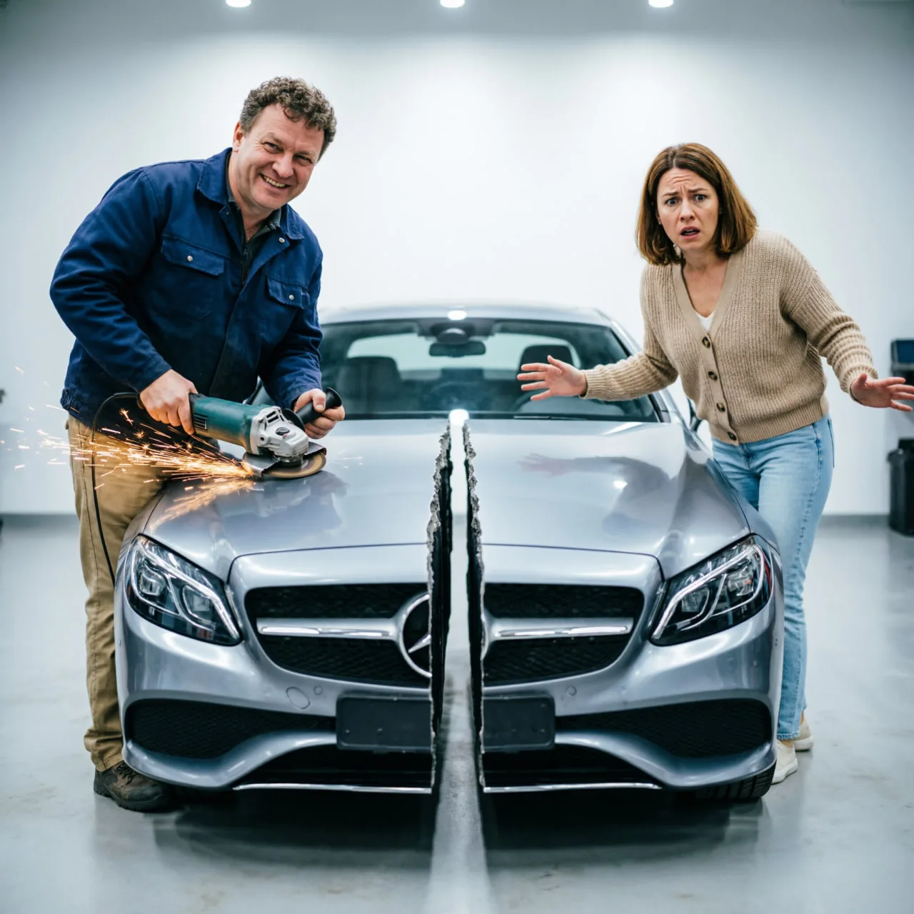 🪚 Москвич распилил Mercedes пополам, чтобы машина не досталась бывшей жене

53-летний мужчина и его