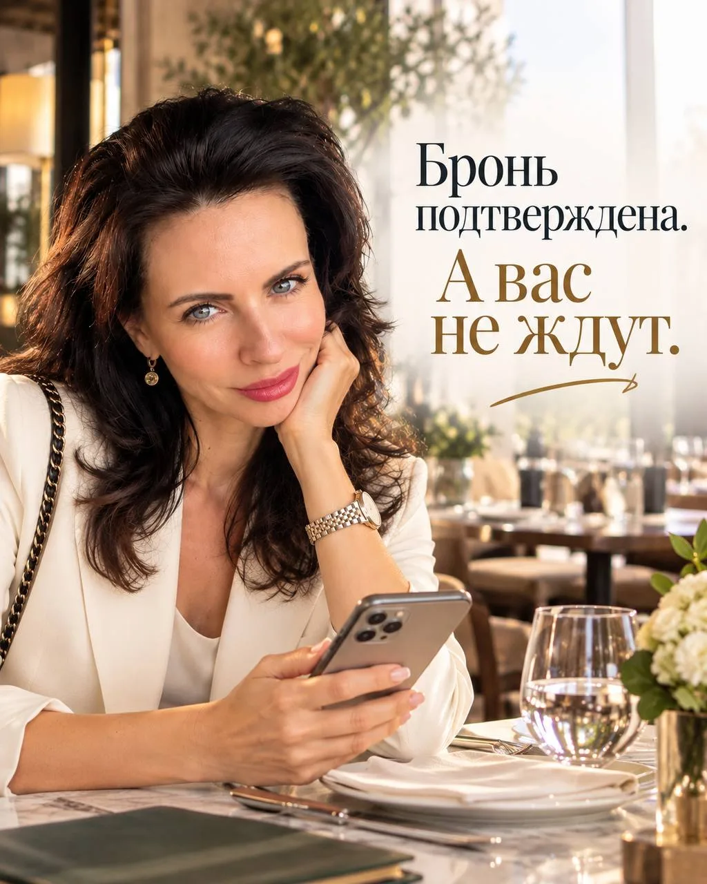 Я забронировала столик через сайт. Пришло подтверждение — всё оформлено.