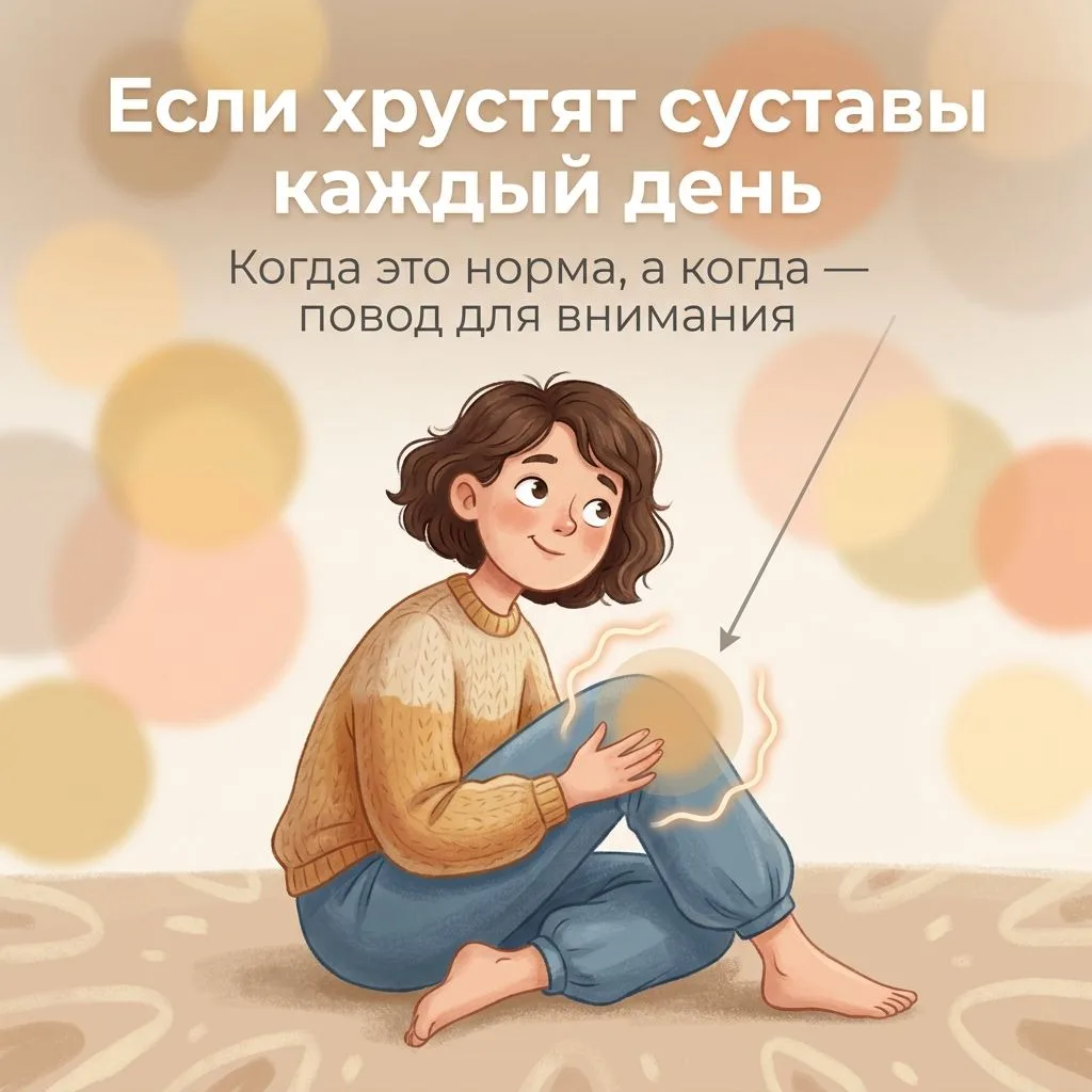 🦴 Если хрустят суставы каждый день?