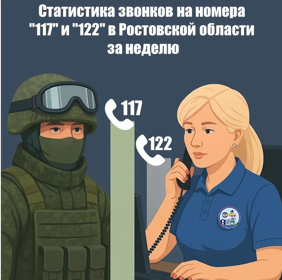 📞📈За прошедшую неделю через колл-центры «122» и «117» обработано 565 обращений.                     