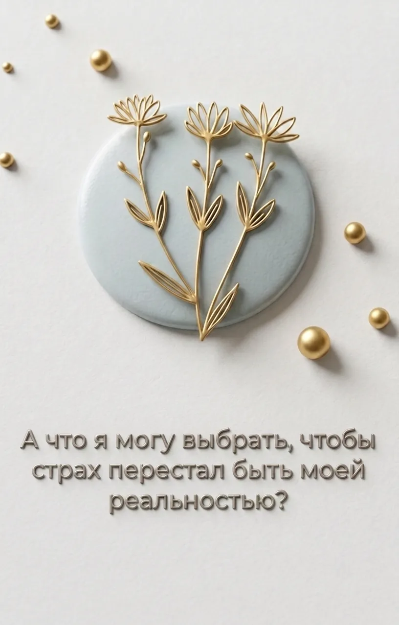 А что я могу выбрать, чтобы страх перестал быть моей реальностью?