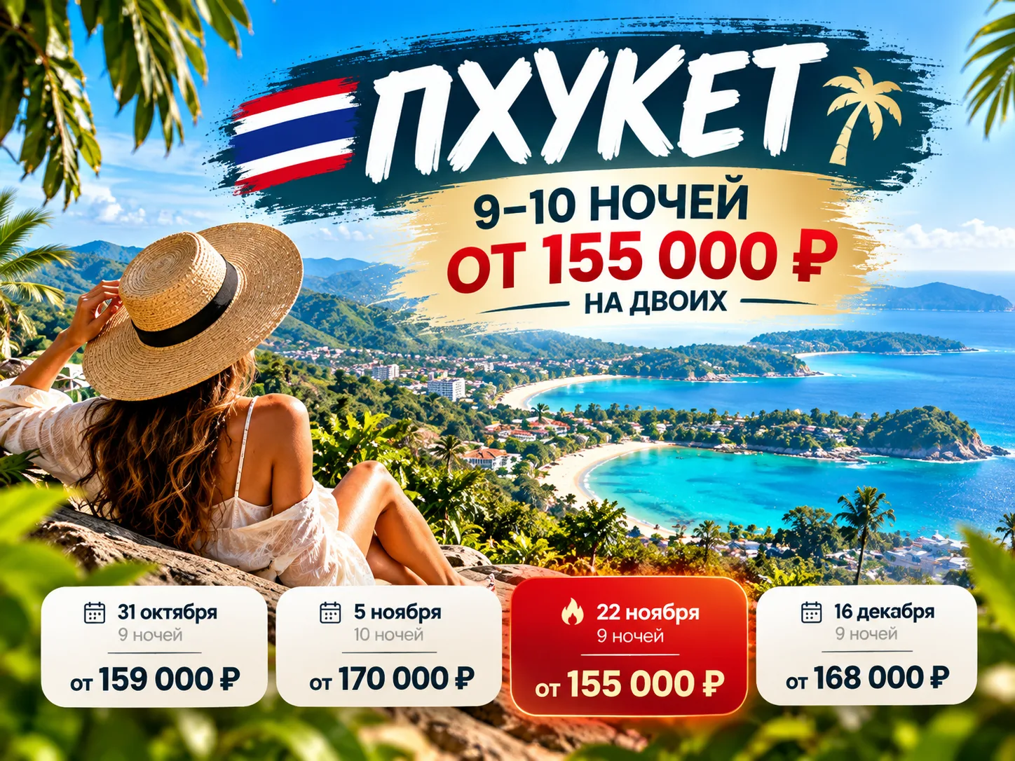 🇹🇭 ПХУКЕТ — 9–10 НОЧЕЙ ОТ 155 000 ₽ НА ДВОИХ 🌴
