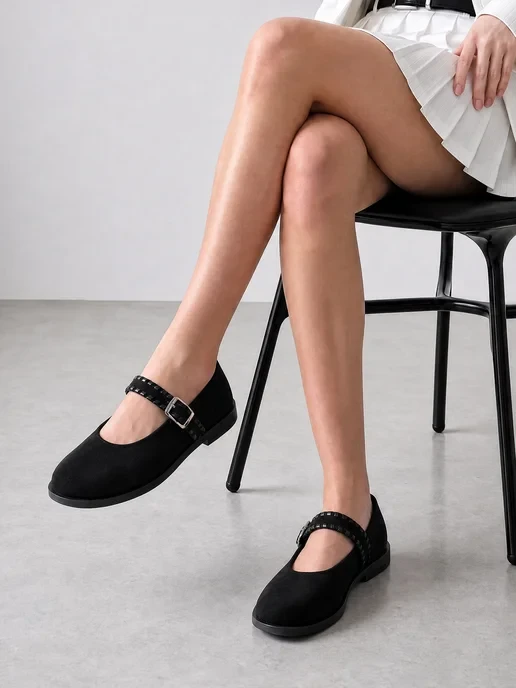 🛒 черные лоферы балетки