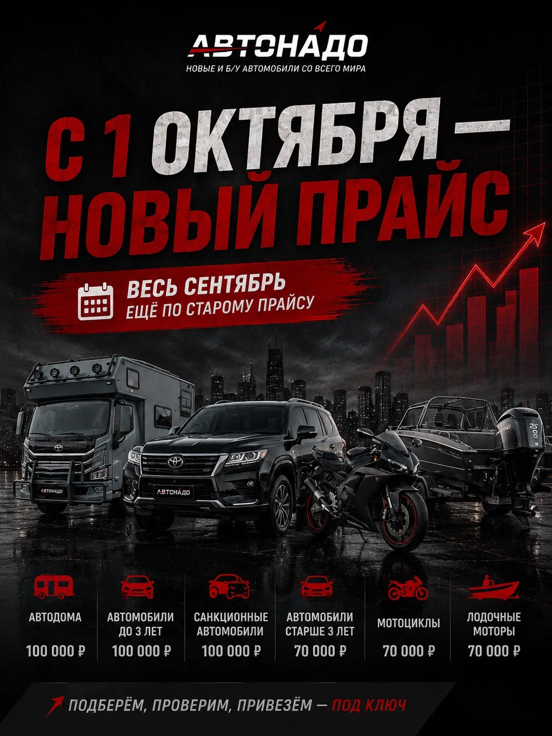 С 1 октября меняется стоимость наших услуг🗓️📈💰