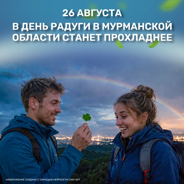 🌦 В Кольском Заполярье, 26 августа, в День радуги и День привлечения удачи, синоптики ...