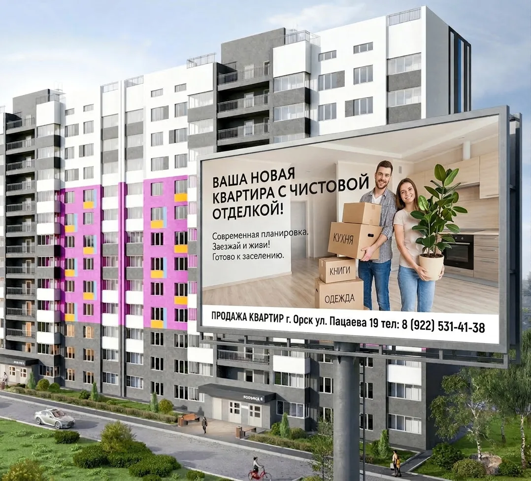 💯 Новоселье ПОД КЛЮЧ - квартиры с отделкой на ул. Пацаева, 19, города Орска
👌 Ттолько что завершил