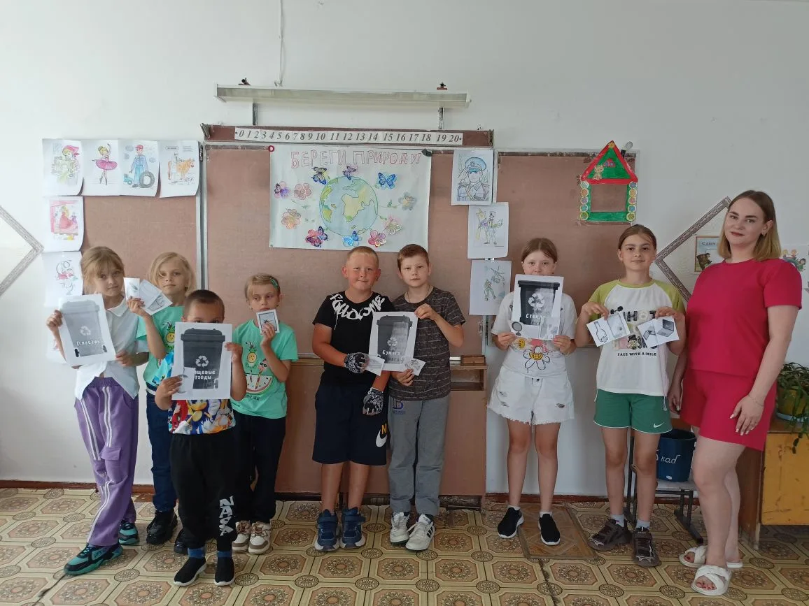 Сортировка вызов принят: в Кисляковской школе учили беречь природу