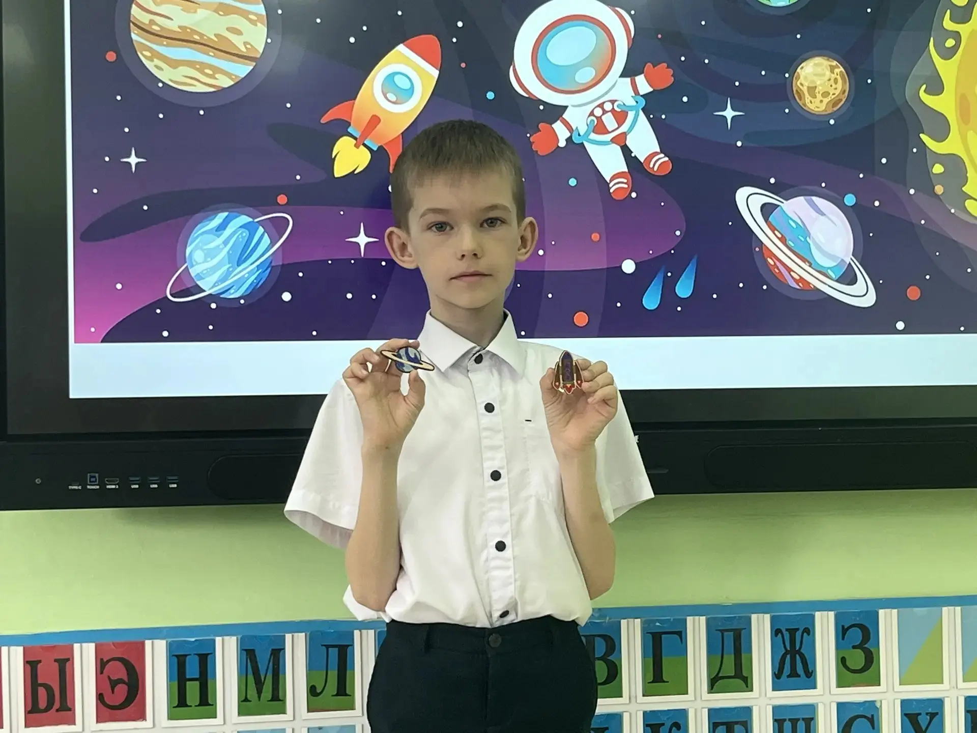 🚀🚀🚀В Бердюжской школе прошел мастер-класс «Космический талисман»!  🛸В преддверии Дня космонавтики, к