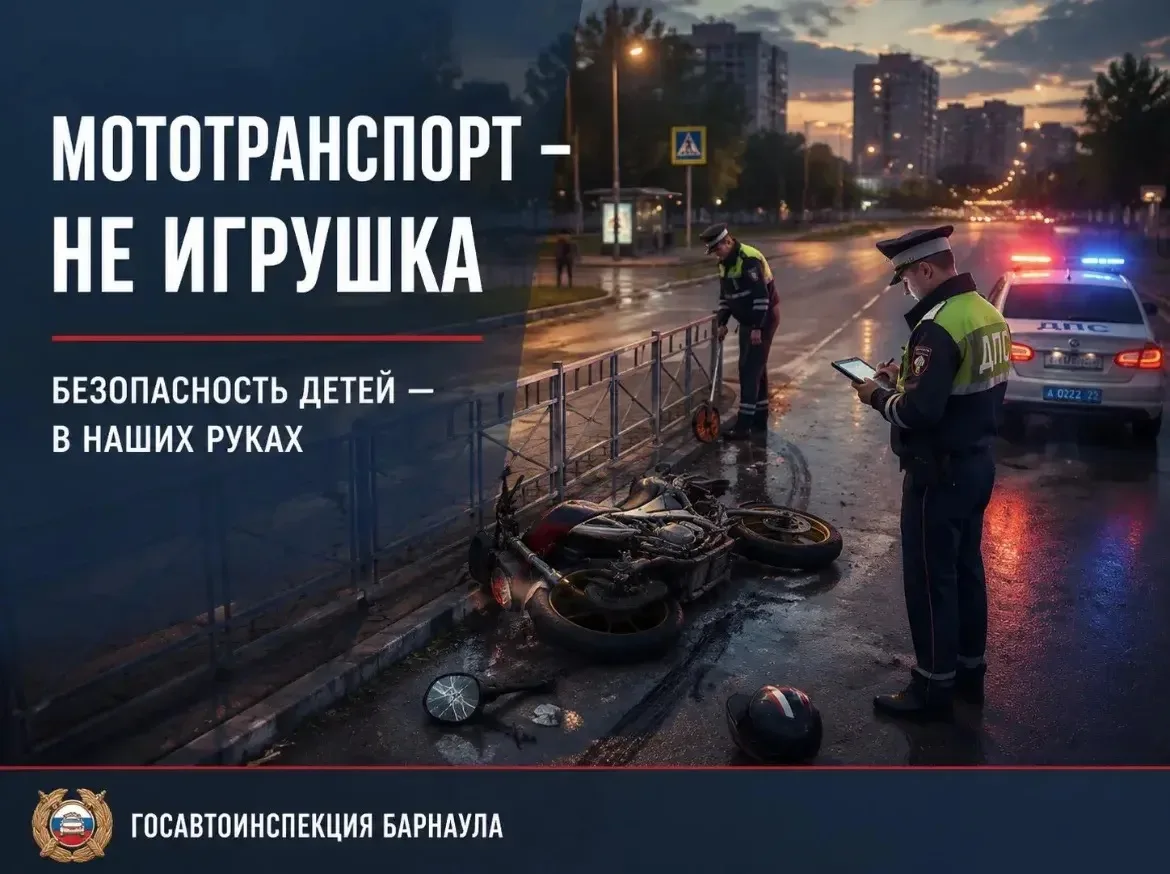«Мототранспорт — не игрушка»: 🚔 Госавтоинспекция Барнаула призывает родителей усилить ...