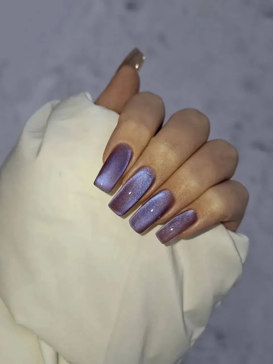 Маникюр с фиолетовым цветом 💜  Маникюр 💅