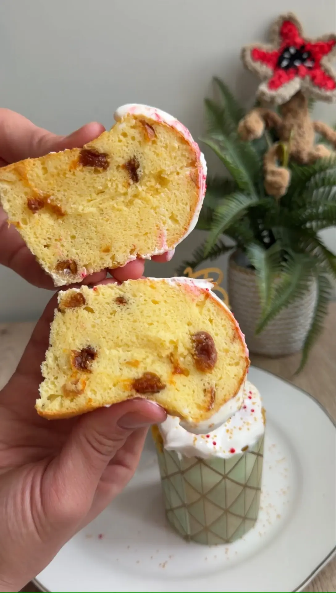 Творожный пп кулич 🤩🧁 ❌Без дрожжей❌Без сахара ❌ Кбжу на 1 кулич: 360/17,3/14,6/41  Ингредиенты на 3 