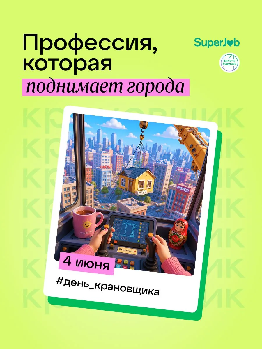 4 июня отмечают неофициальный День крановщика