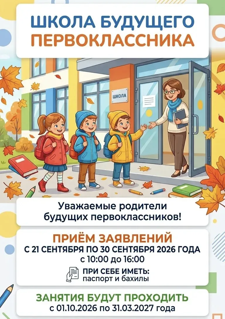 Уважаемые родители будущих первоклассников!