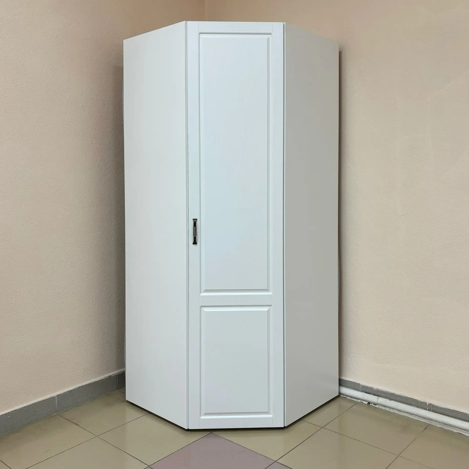 Шкаф угловой Лацио (Белый/Белое дерево)