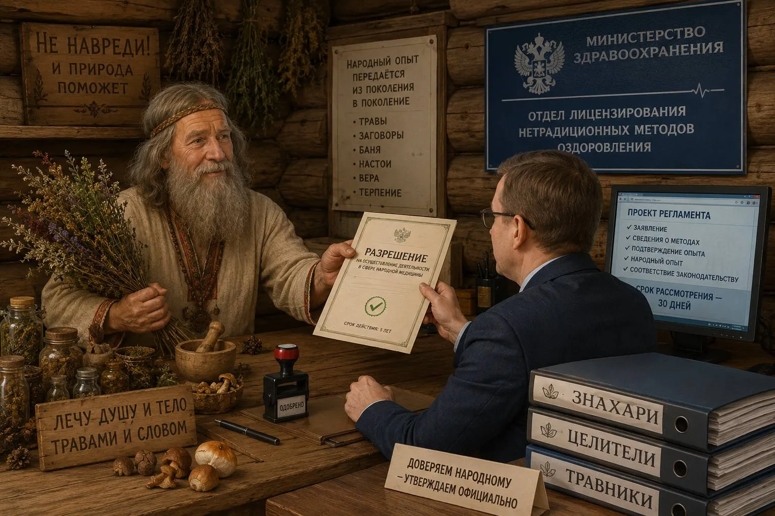 🧙‍♂️ Заполярный Минздрав может начать выдавать разрешения знахарям и целителям  В сети появился прое