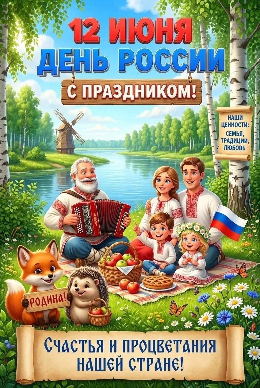 🇷🇺 С Днём России, наши дорогие!

  Что такое Родина для малыша? Это мамина улыбка, тёплый песок в 