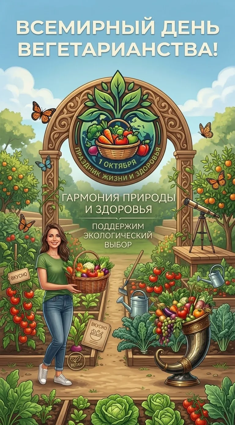 🍎🥦 Сегодня — Всемирный день вегетарианства! 🥦🍎