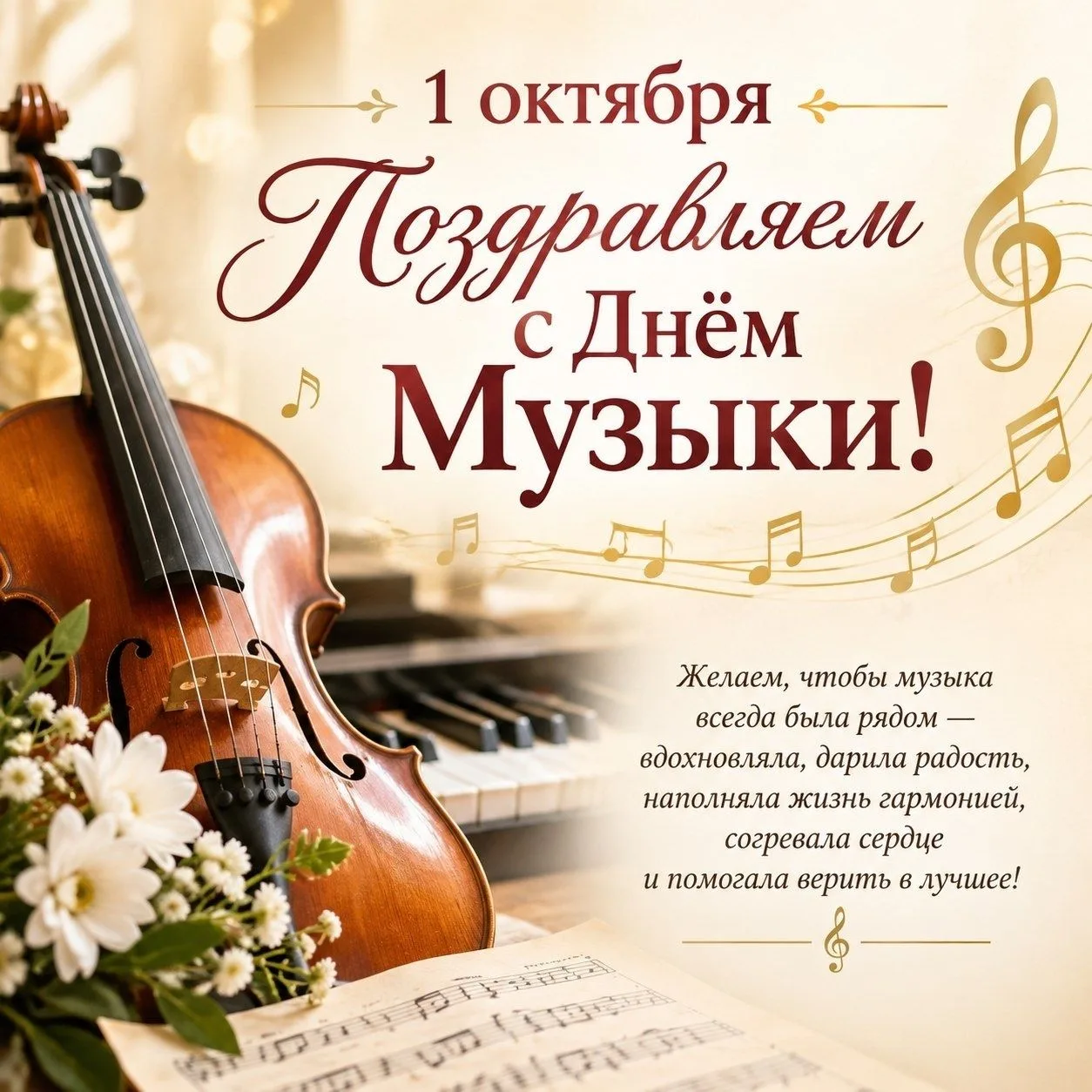 Поздравляем с Международным днём музыки!