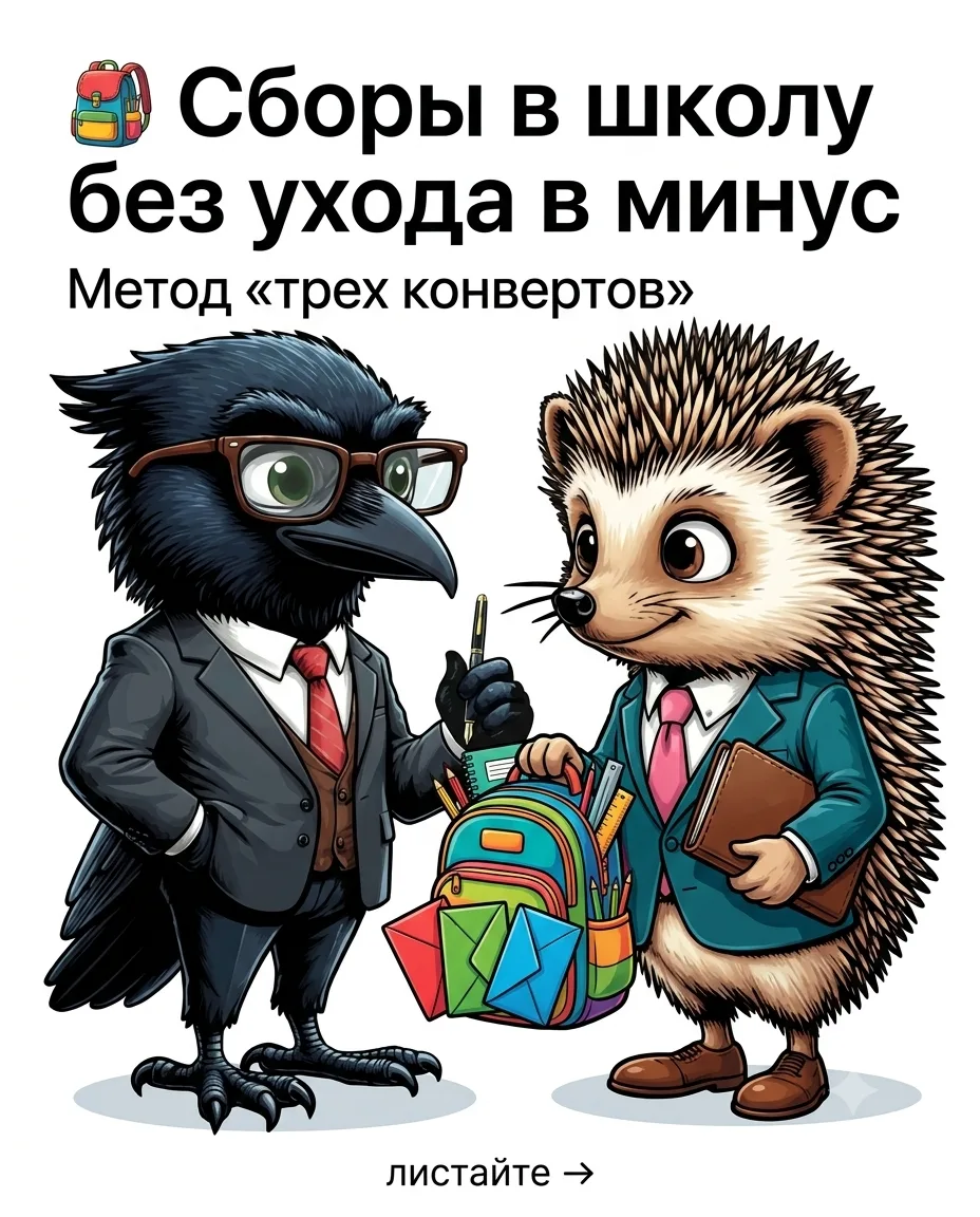 Сборы в школу: как не уйти в минус и сохранить нервы? 🎒