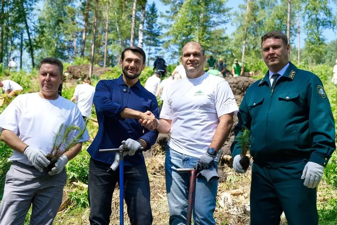 🌲 4 тысячи саженцев высадили в Майминском районе Республики Алтай
