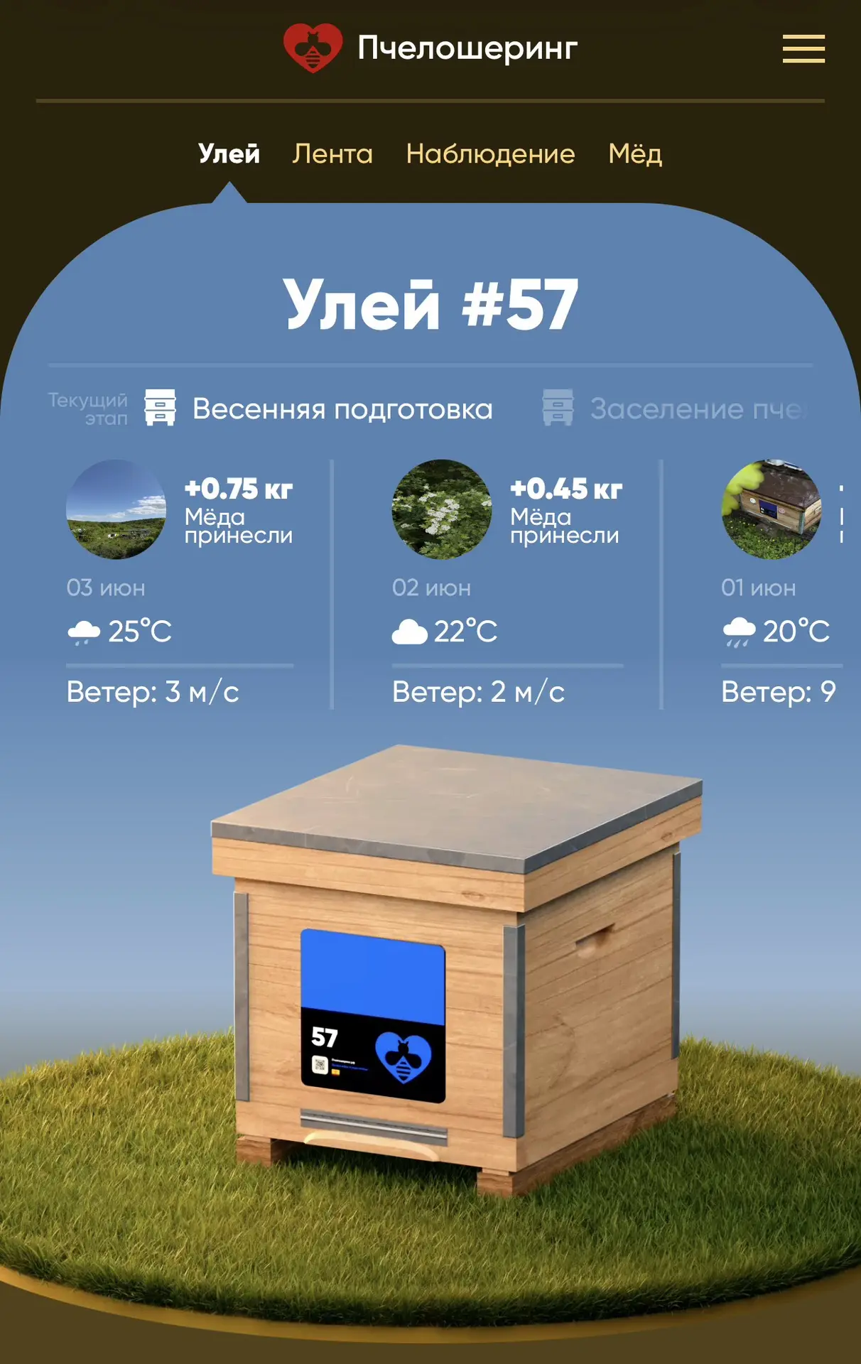 Бжж-бжж
Посмотрите, сколько мёда пчёлы принесли сегодня👀

В личных кабинетах заработали весы на пас