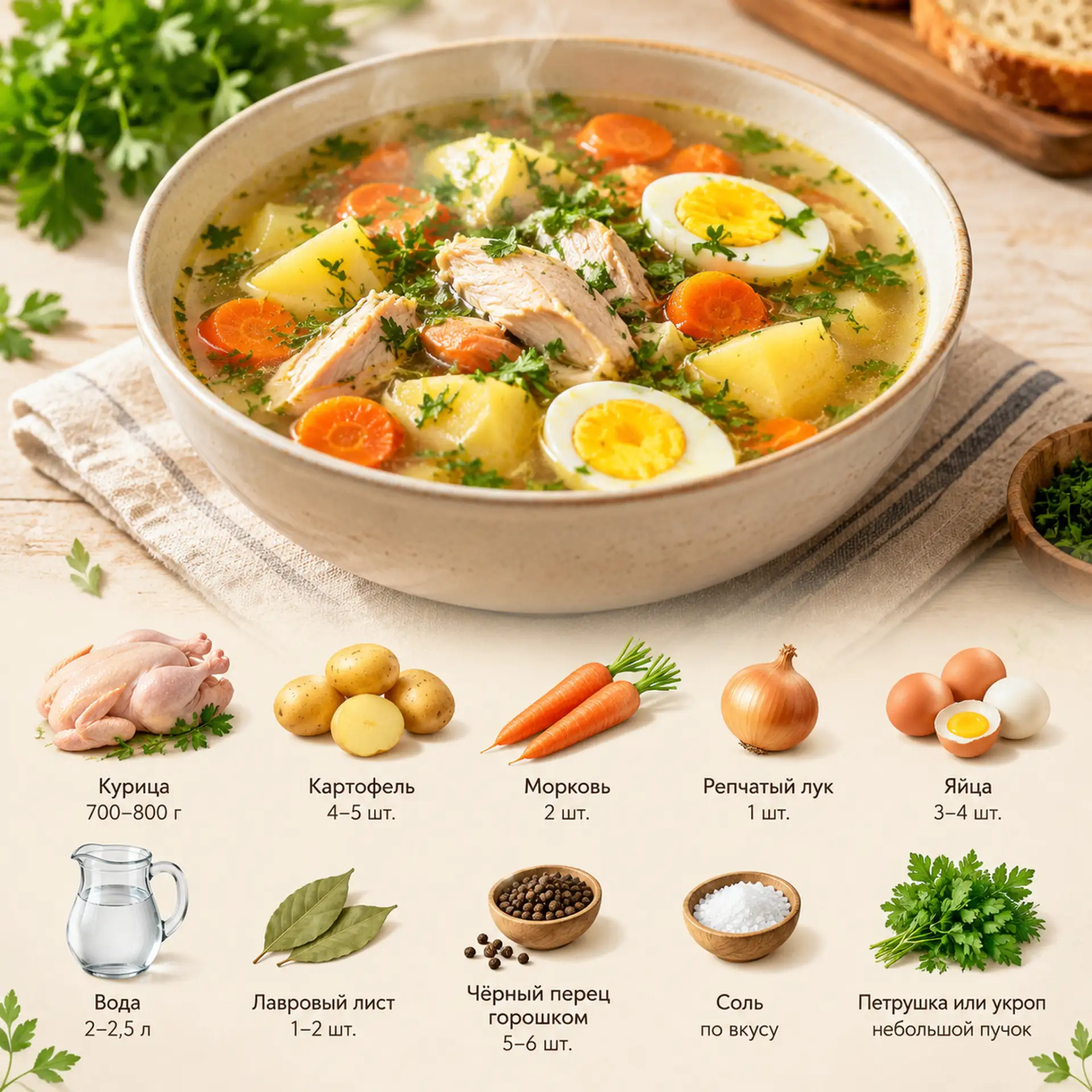 Куриный суп 🤤