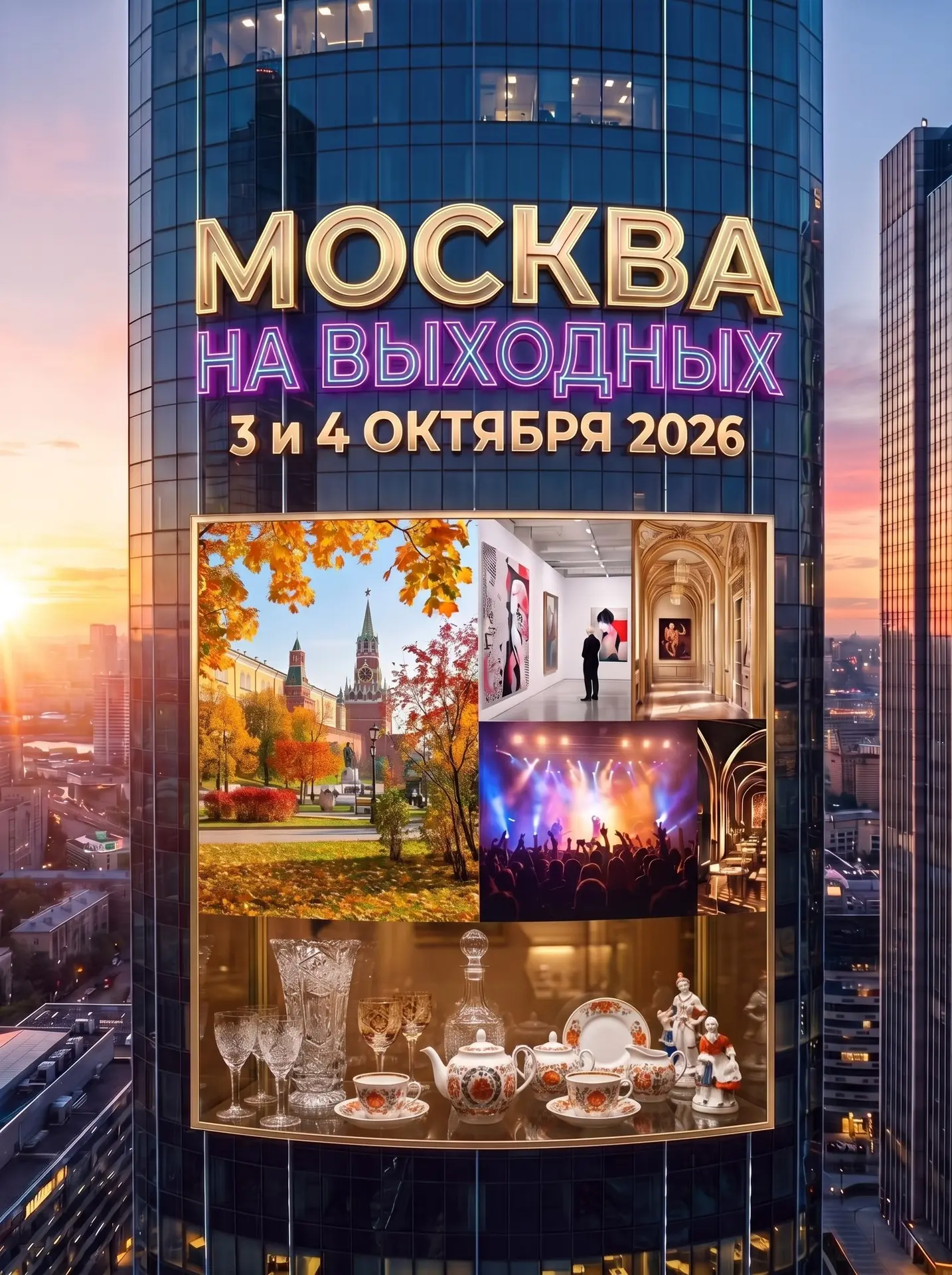 Москва на выходных: куда пойти 3 и 4 октября 2026