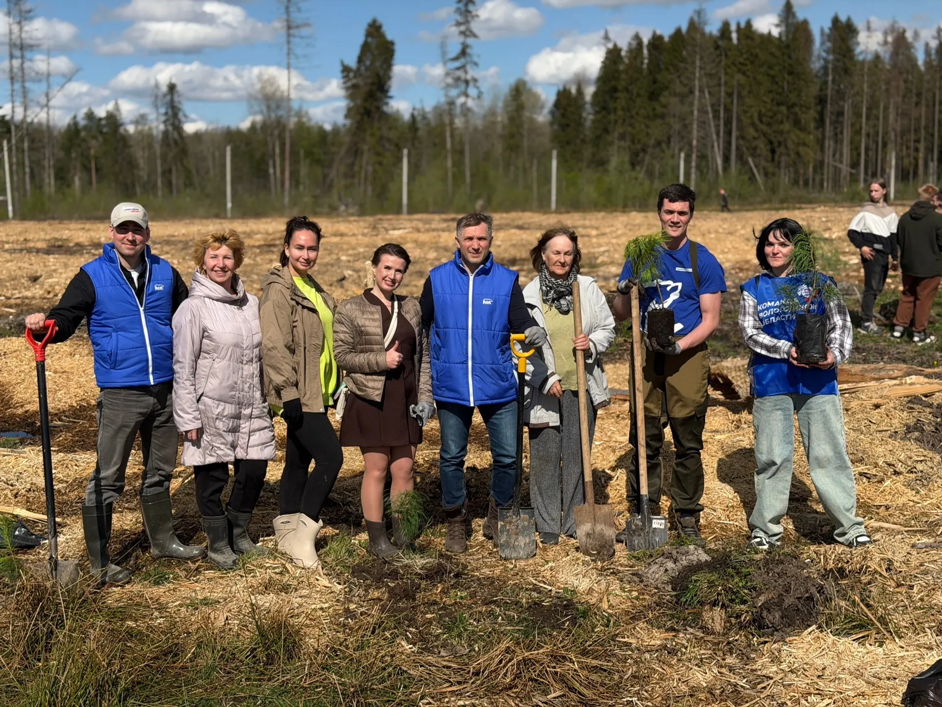 Это только начало большой работы!  🌲 Сегодня на территории Пуловского леса мы приступили к посадке с