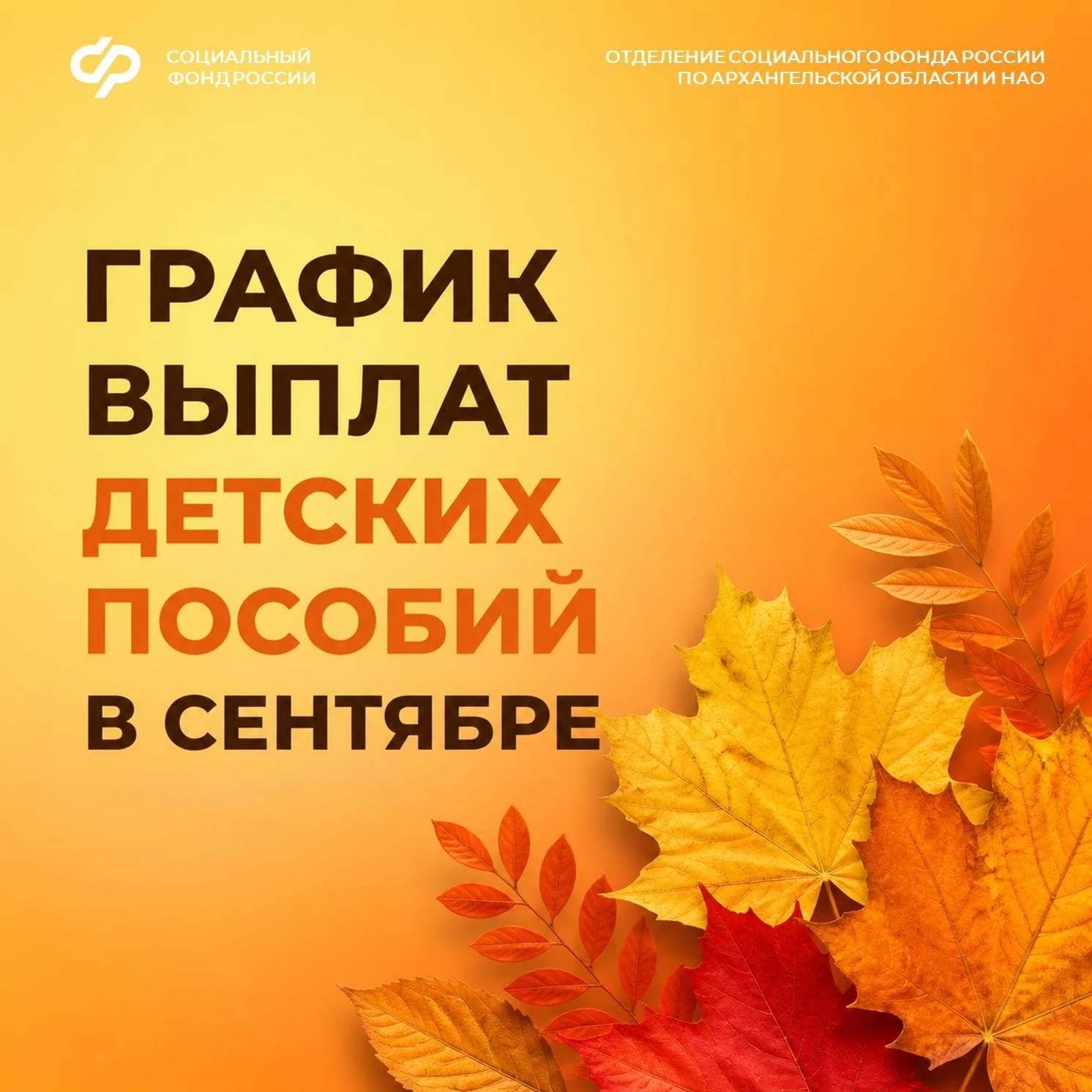 Отделение СФР по Архангельской области и НАО перечислит детские пособия за август на сч...