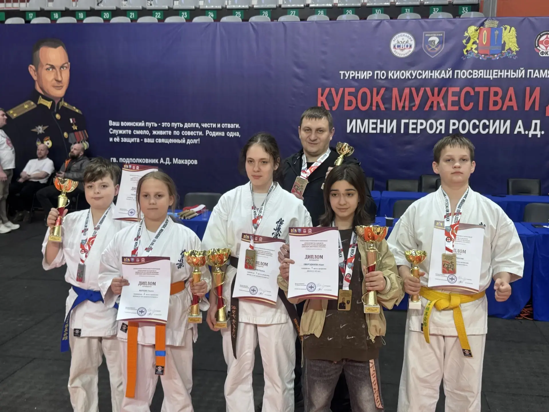 Поздравляем гимназистов!!! Региональные соревнования по киокусинкай г. Иваново «КУБОК МУЖЕСТВА И ДОБ