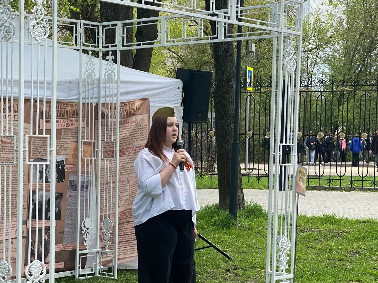 В Центральном парке Пушкино, в честь Дня Победы на локации «Фронтовая бригада» прошёл душевный конце