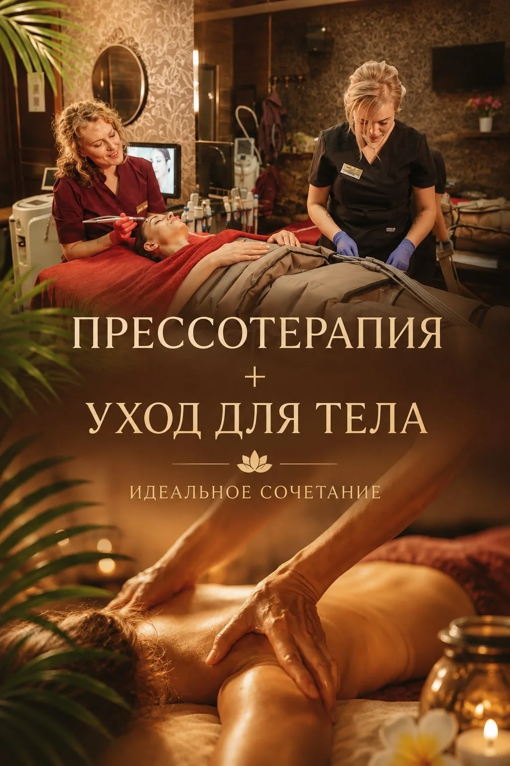 Прессотерапия + уход для тела = идеальное сочетание ✨