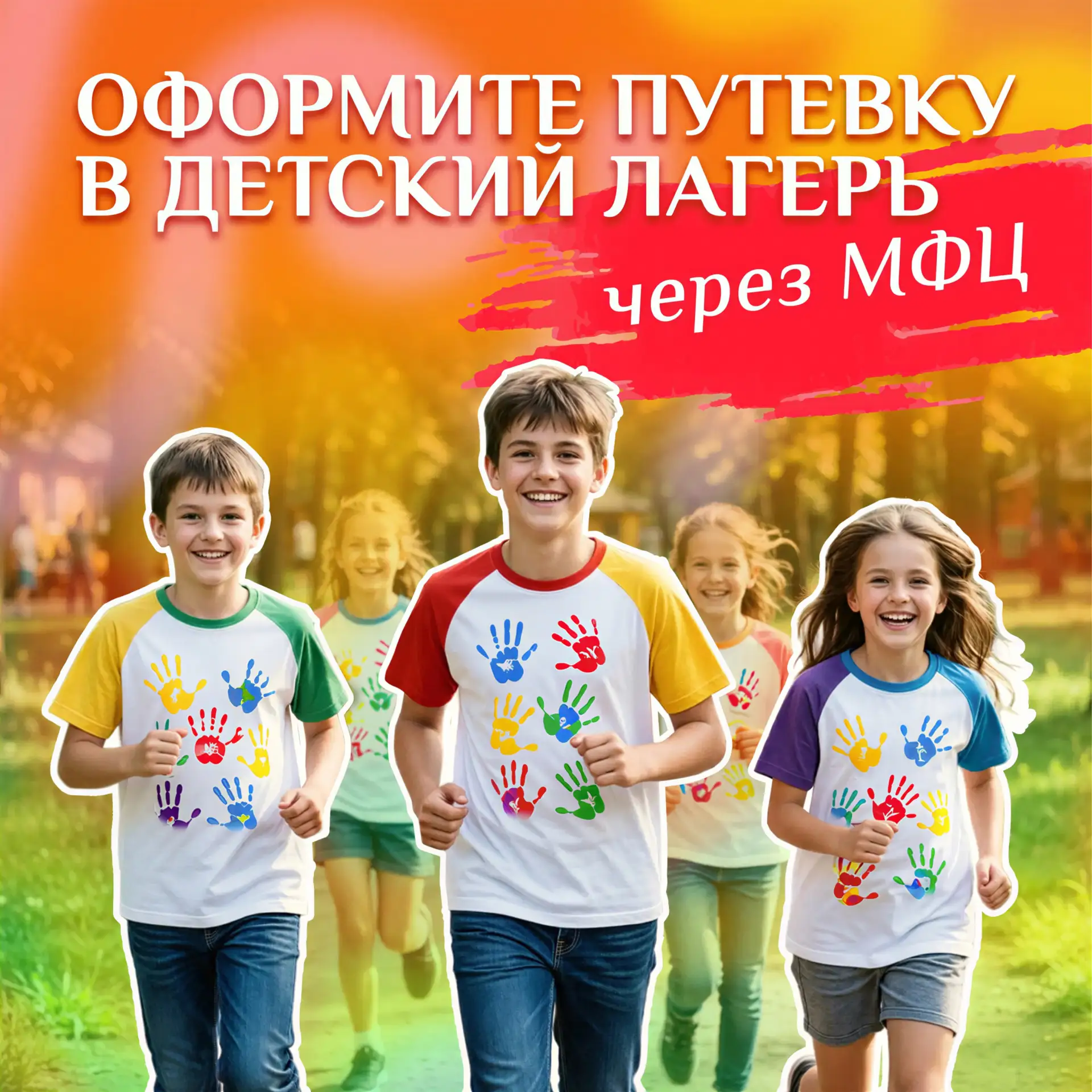 📌Оформите путевку в лагерь через МФЦ