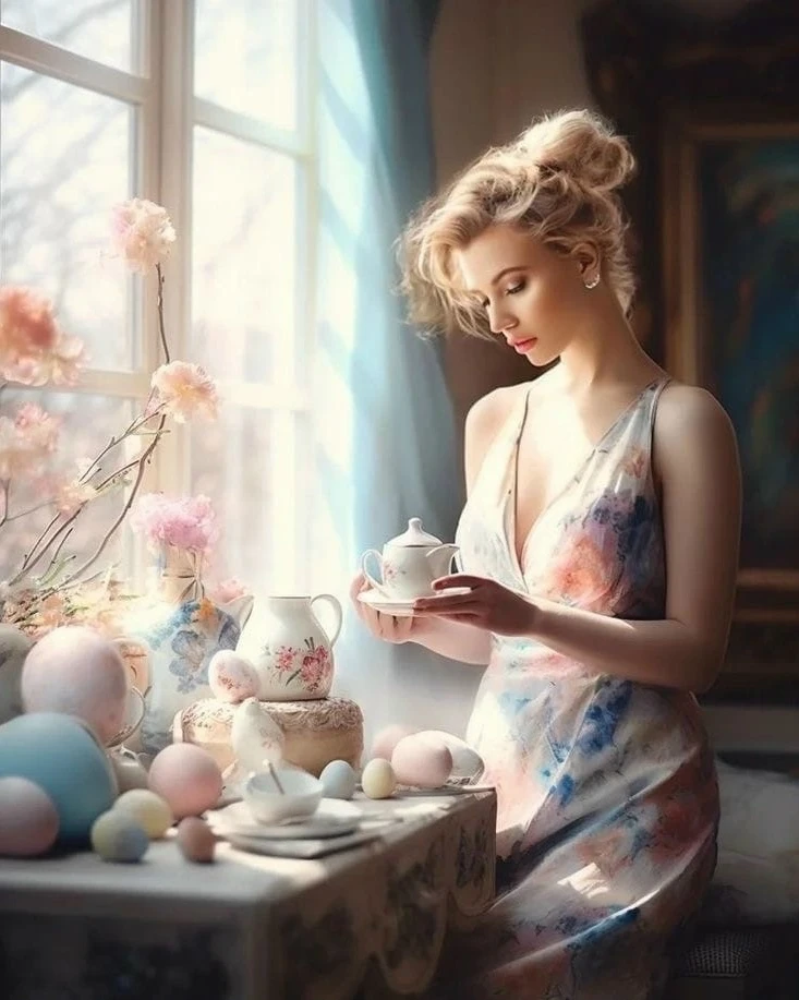 Самое ценное, что есть у тебя - это ты сама. Пей вкусный чай, дыши ромашковым воздухом....
