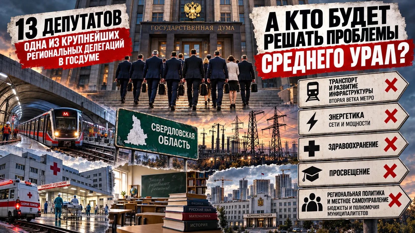 13 депутатов в Госдуме. А кто будет решать проблемы Среднего Урала?