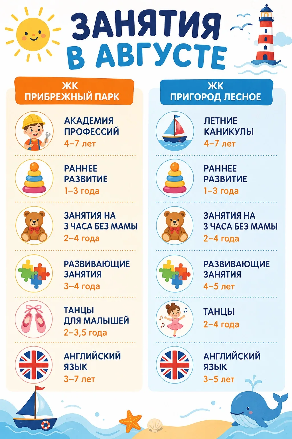 ☀️ АВГУСТ В «СТУПЕНЬКАХ» — ЛЕТО ПРОДОЛЖАЕТСЯ!