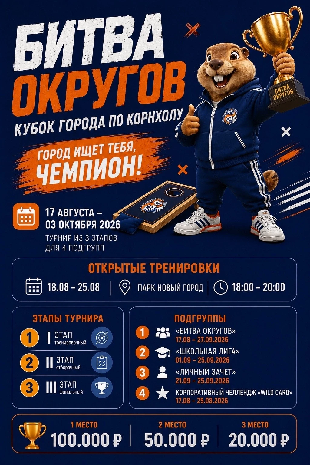 🔥 БИТВА ОКРУГОВ — КУБОК ГОРОДА ПО КОРНХОЛУ! 🏆