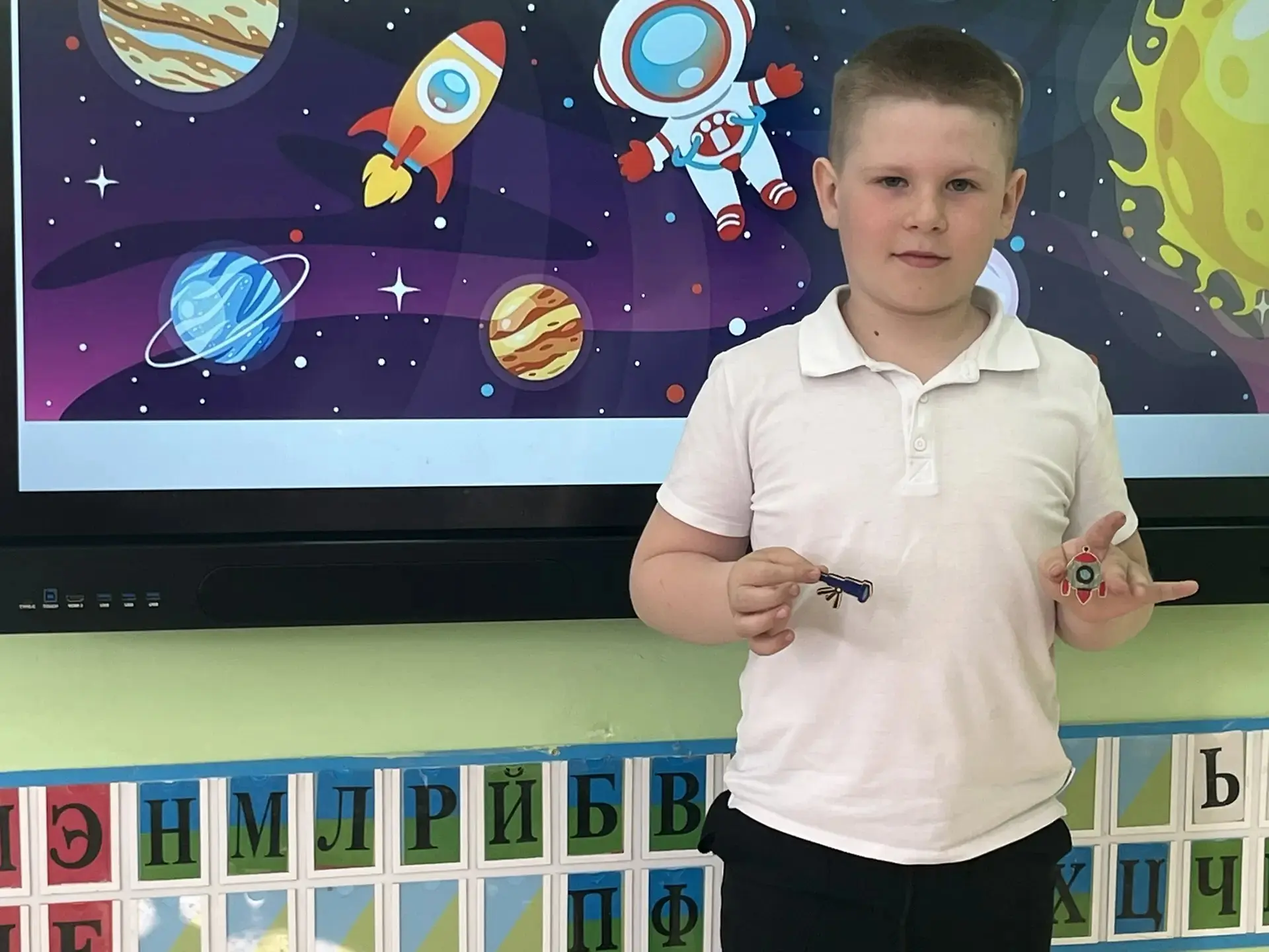 🚀🚀🚀В Бердюжской школе прошел мастер-класс «Космический талисман»!  🛸В преддверии Дня космонавтики, к