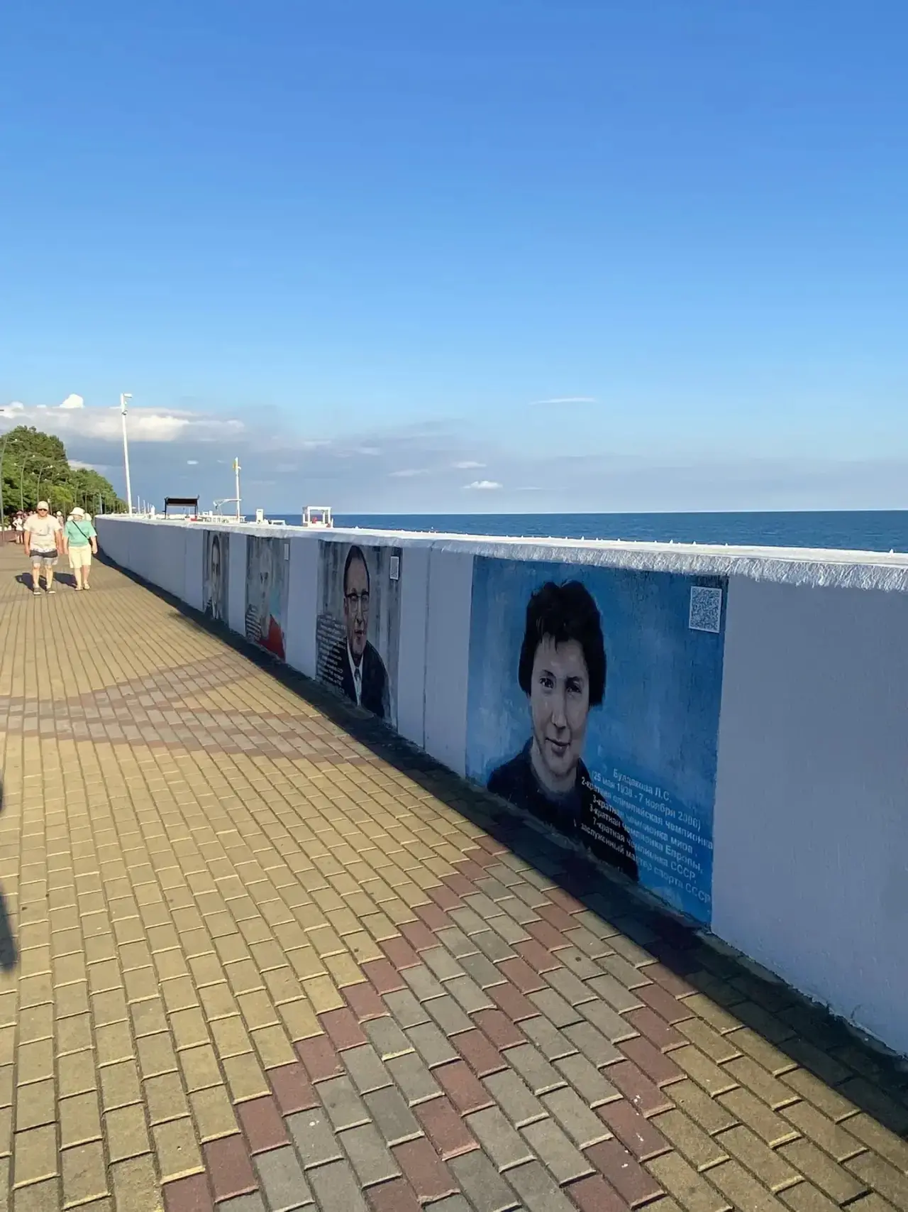 🎨 На набережной Сириуса есть целая галерея с портретами выдающихся спортсменов, тренер...