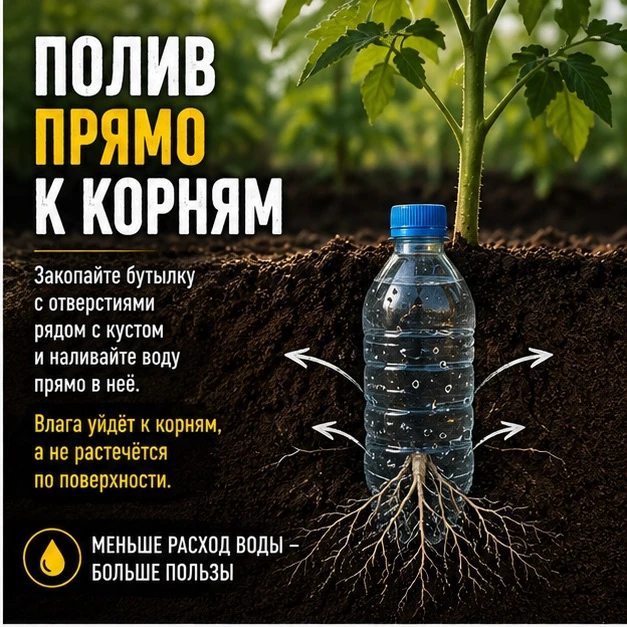 Бутылка спасёт от засухи