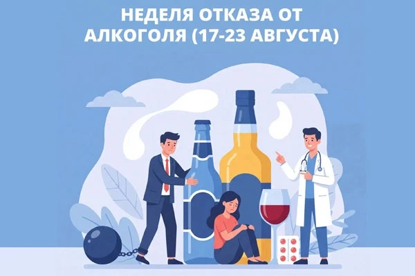 📆 С 17 по 23 августа пройдет неделя отказа от алкоголя