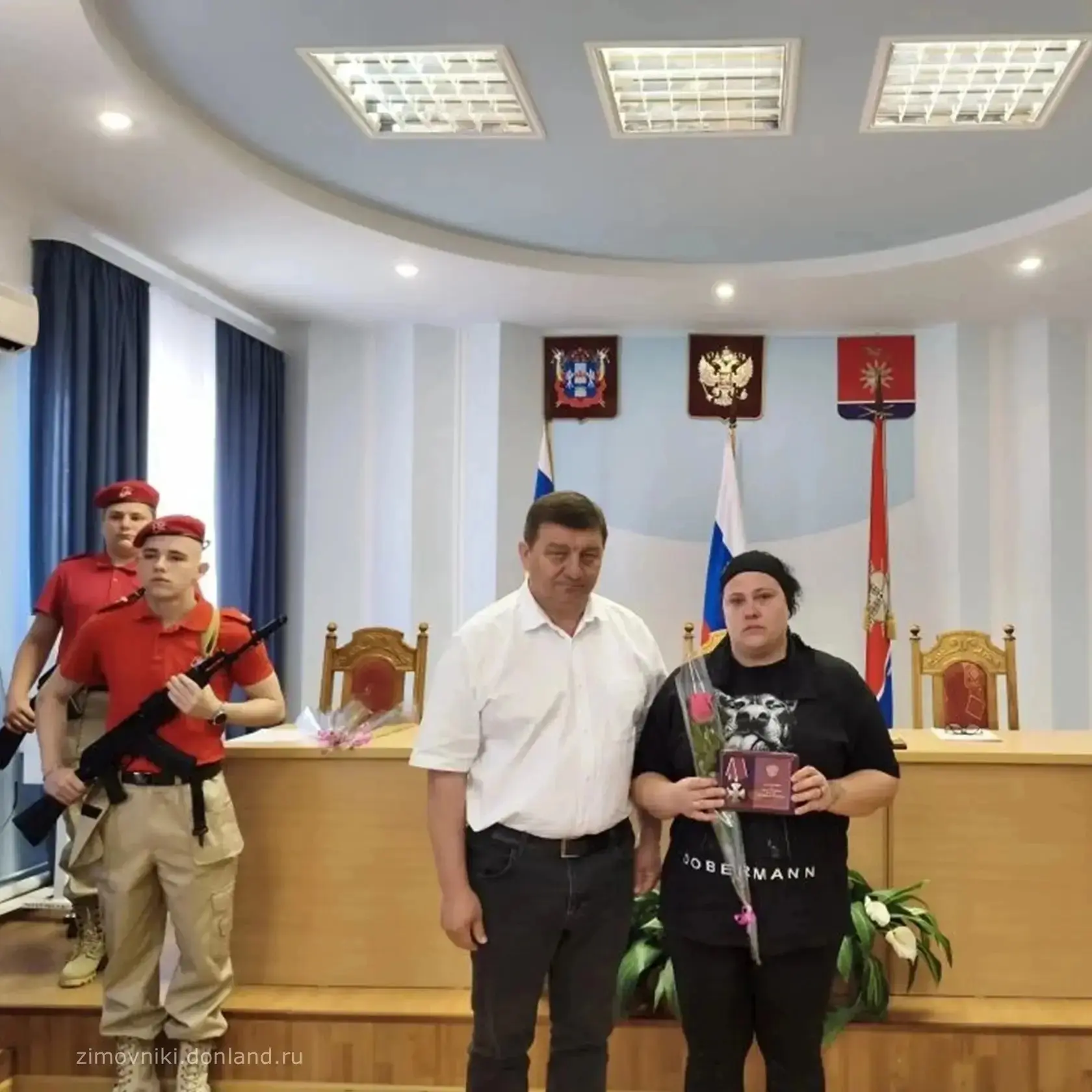 ⚡ Глава Зимовниковского района Олег Ткаченко и военный комиссар Зимовниковского, Дубовс...