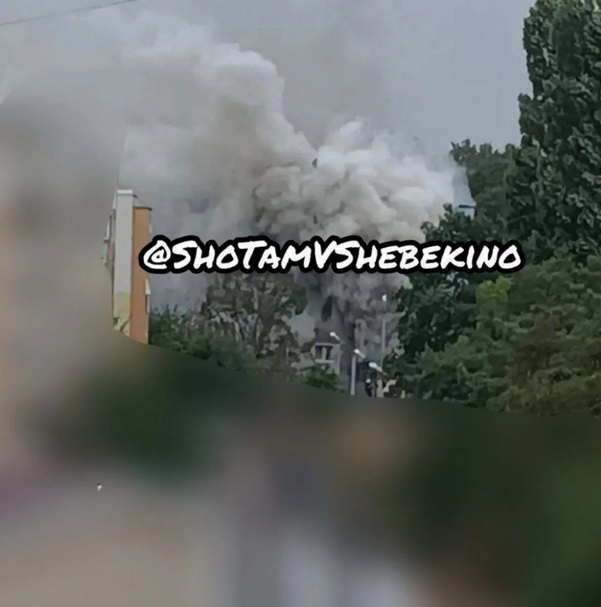 ‼️Кадры с места прилётов в городе.