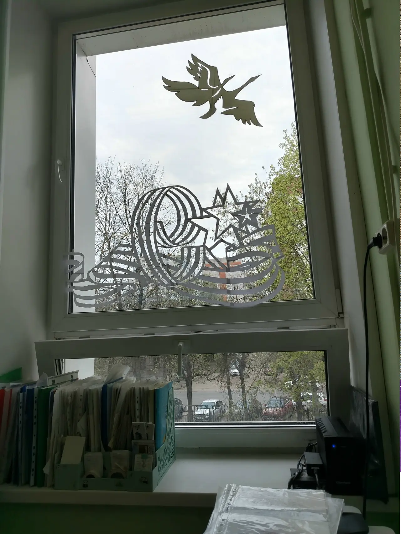 «Окна Победы» в лицее № 33!  Ученики 6в класса под руководством классного руководителя Сорокиной Т.В