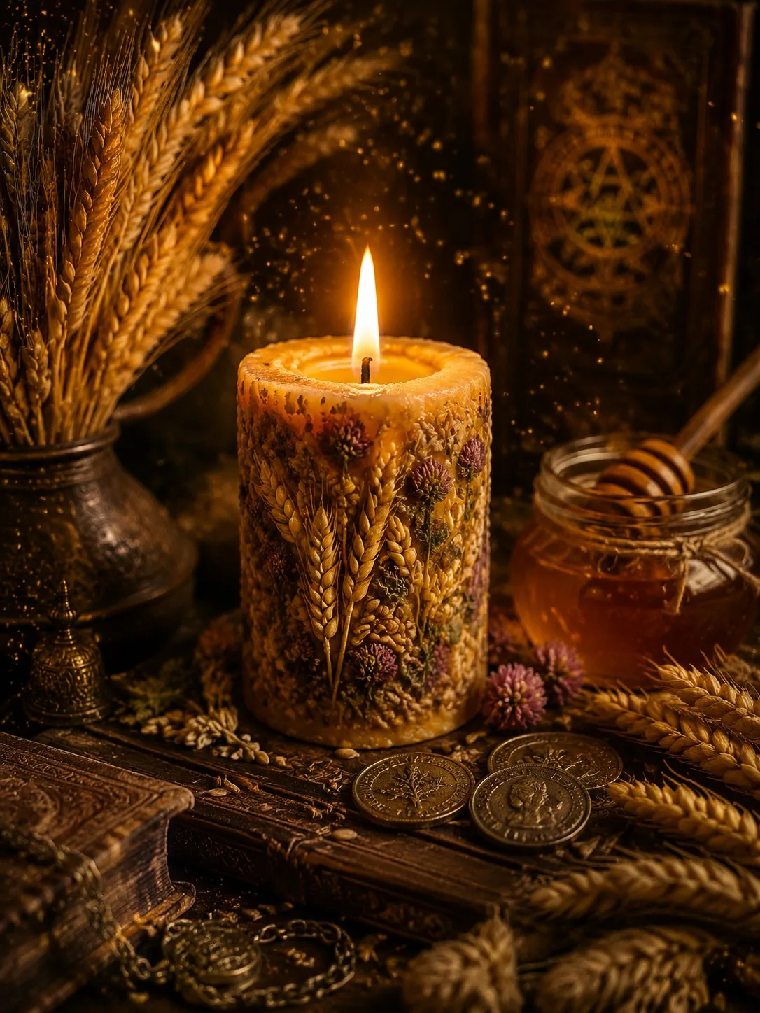 🌾✨ ЖЁЛТОЕ ЗОЛОТО АВГУСТА: Программные Свечи Изобилия и Магия Притяжения Даров